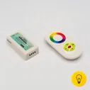 Led controller touch DELUCE 18А, 12/24 Вольт 5 кнопок и сенсорное кольцо, RF-RGB-S5-18A